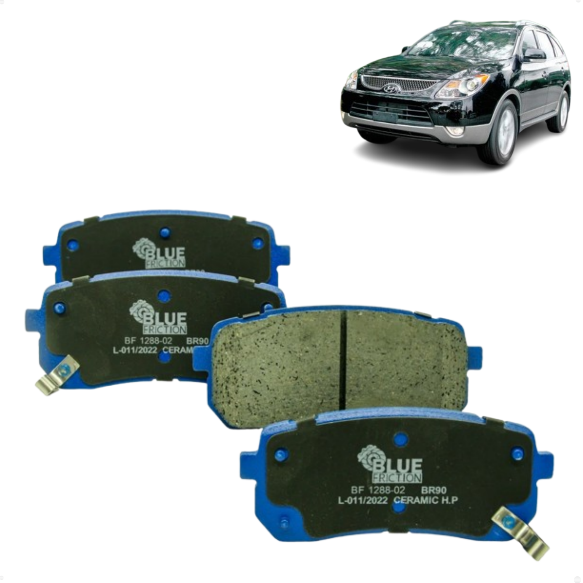 Pastilha Freio Hyundai Vera Cruz 3.8 24v 4wd 01/2007 Ate 12/2013 Blue Friction Bf1288-02/b